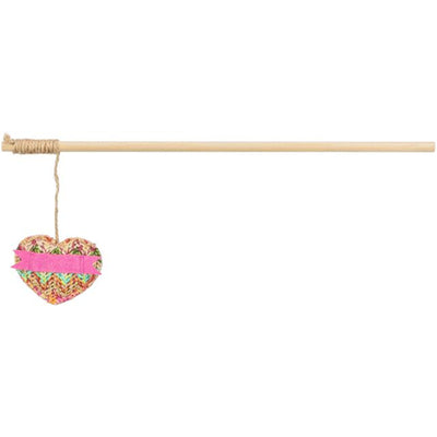 Trixie Spielangel Herz, Holz, Katzenminze 40cm