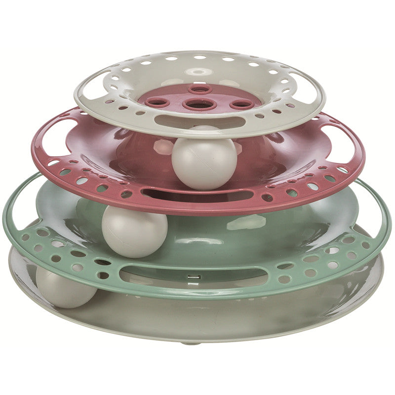 Trixie Spielturm Catch the Balls bunt ø 25 × 13 cm