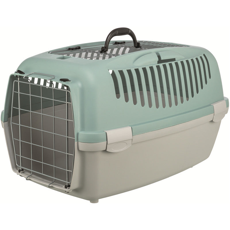 Trixie Transportbox Capri 3 Open Top, S: , hellgrau/salbei 40 × 38 × 61 cm