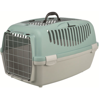 Trixie Transportbox Capri 3 Open Top, S: , hellgrau/salbei 40 × 38 × 61 cm