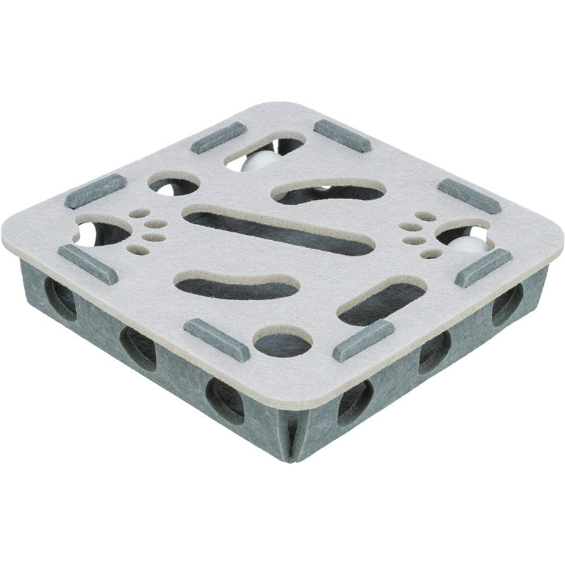 Trixie Whole'n'Roll Box Filz grau 30 × 30 × 7,5 cm