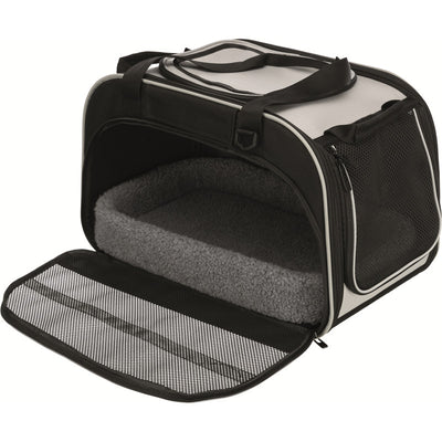 Trixie Wohn- und Transporttasche Valery, schwarz-grau 29 × 31 × 49 cm