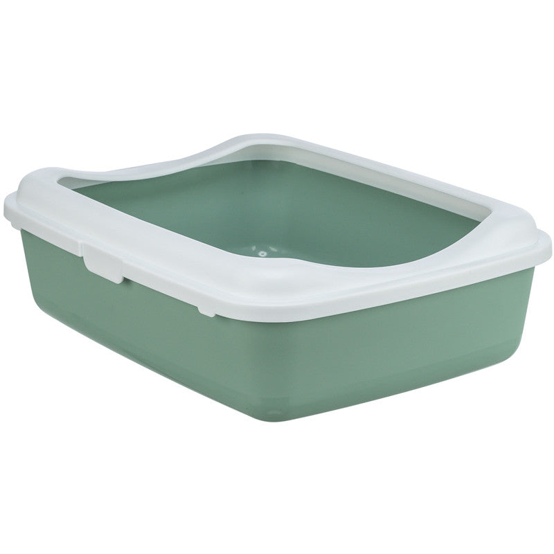 Trixie Cat Katzentoilette Classic Rand, salbei/weiß 37x15x48cm