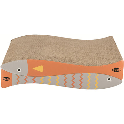 Trx. Cat Kratzpappen Fisch Catnip 2 Stück 40x30 ×11 cm