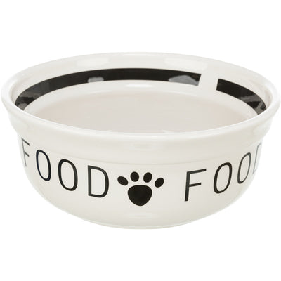 Trx. Cat Napf Food Keramik weiß/schw 025 l/ø13cm