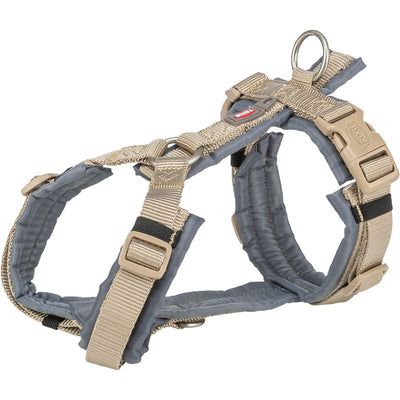 Trx. Dog Prem Trekk Geschirr XS- sand/grafit S 32-38cm/13mm