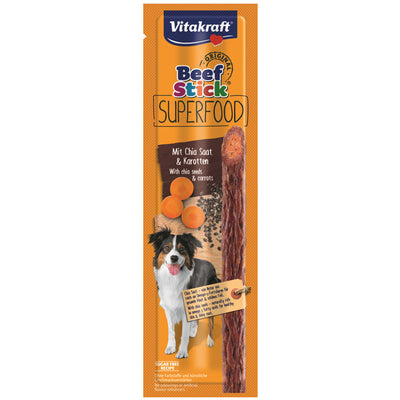 Vitakraft Beef Stick Superfood mit Chia Saat & Karotten 25 g 1 Stück