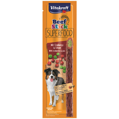 Vitakraft Beef Stick Superfood mit Cranberrys & Erbsen 25 g 1 Stück