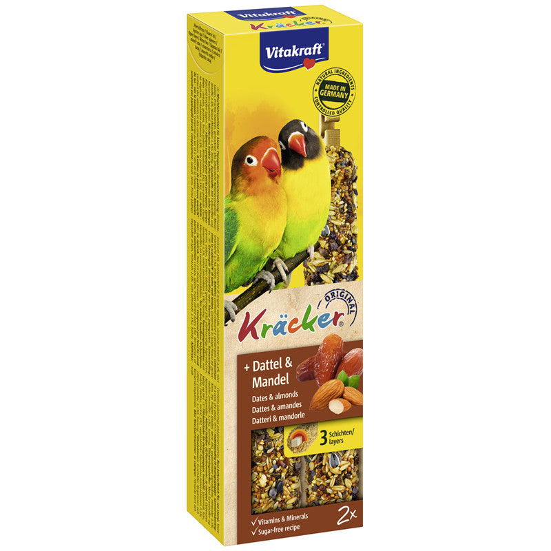 Vitakraft® Kräcker® Dattel & Mandel für kleine Papageien 2 Stück