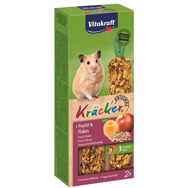 Vitakraft® Kräcker® Frucht & Flakes für Hamster 2 Stück