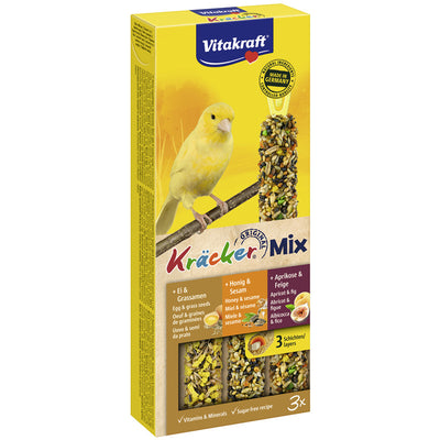 Vitakraft® Kräcker® Mix Ei / Frucht / Honig für Kanarien 3 Stück
