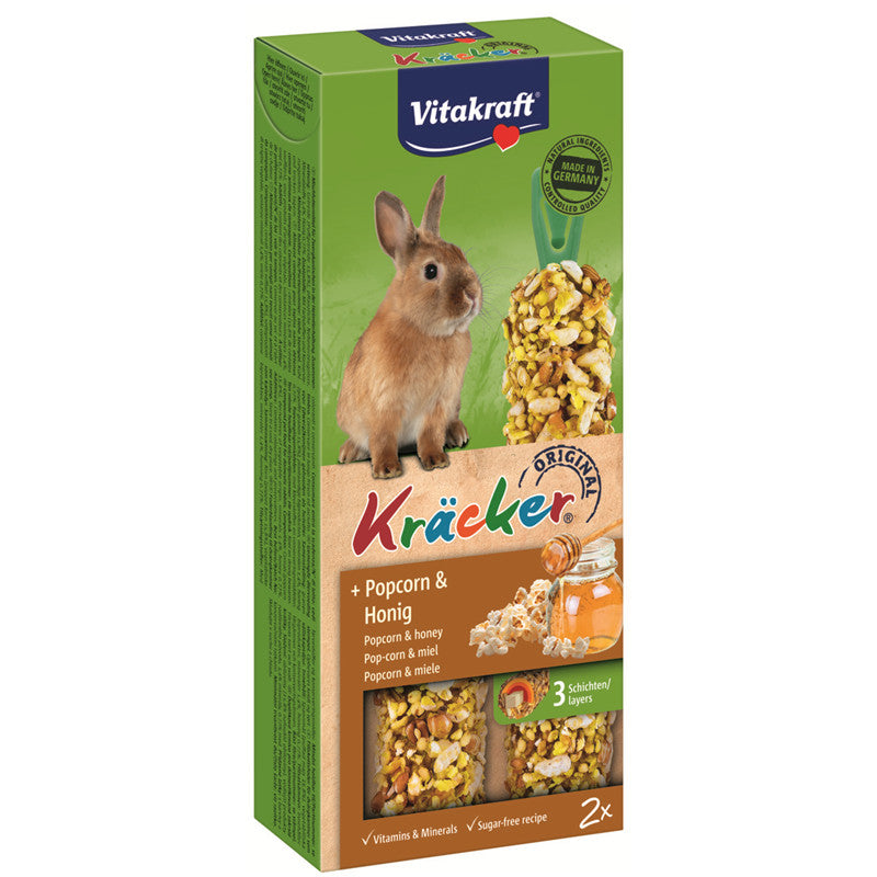 Vitakraft® Kräcker® Popcorn & Honig für Zwergkaninchen 2 Stück