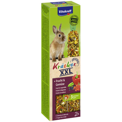 Vitakraft® Kräcker® XXL Frucht & Gemüse für Zwergkaninchen 2 Stück