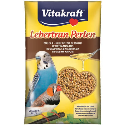 Vitakraft® Lebertran Perlen für Wellensittiche und Exoten 20 g