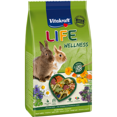 Vitakraft® LIFE Wellness Zwergkaninchen 600 g