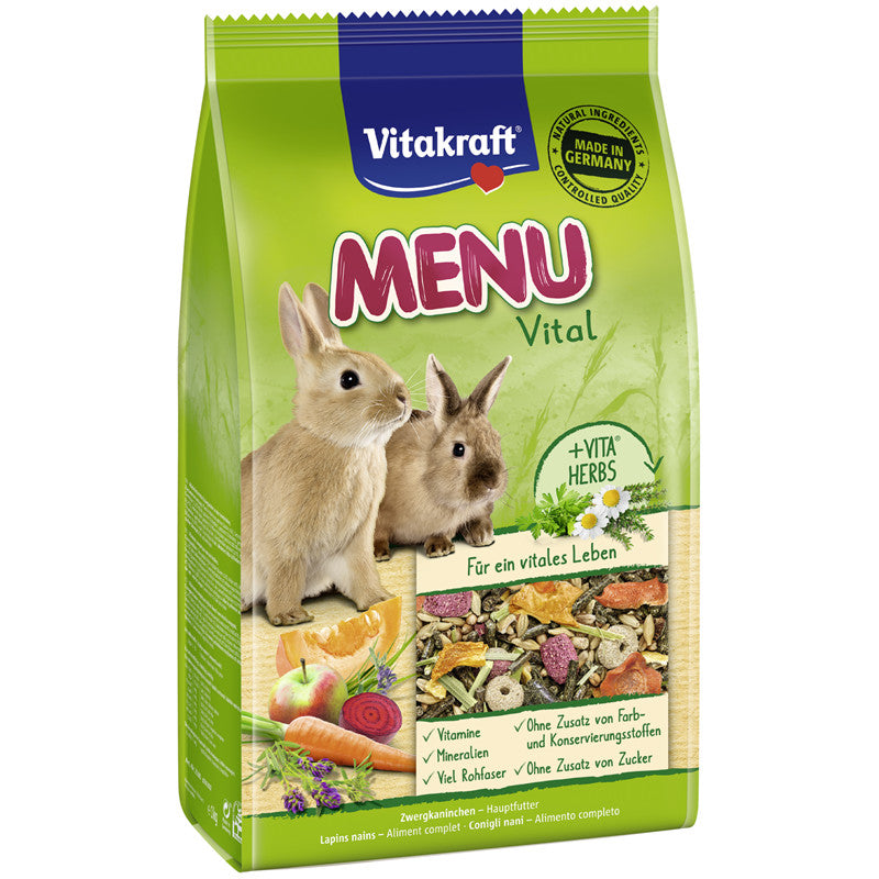 Vitakraft® MENU Vital für Zwergkaninchen 1 kg