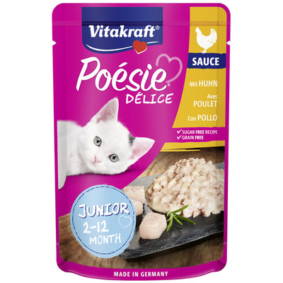 Vitakraft® Poésie® Délice Junior + Hühnerfilet 85 g Frischebeutel