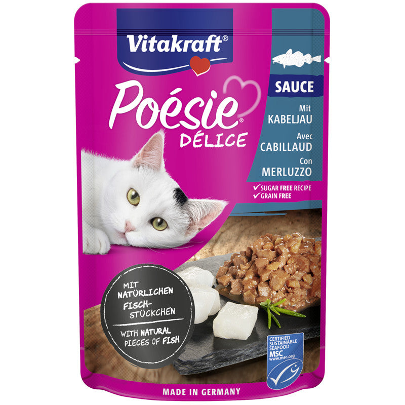 Vitakraft® Poésie® Délice mit Kabeljau in Sauce 85 g
