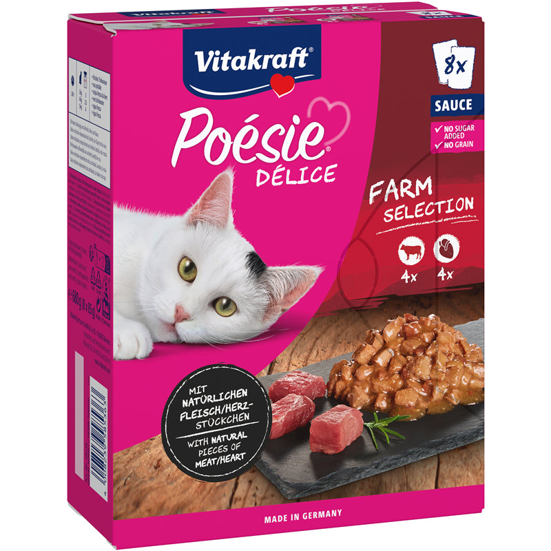 Vitakraft® Poésie® Délice Multipack Farm Selection 8 x 85 g