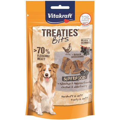 Vitakraft® Treaties® Bits Superfood + Hühnchen & Holunder 100 g
