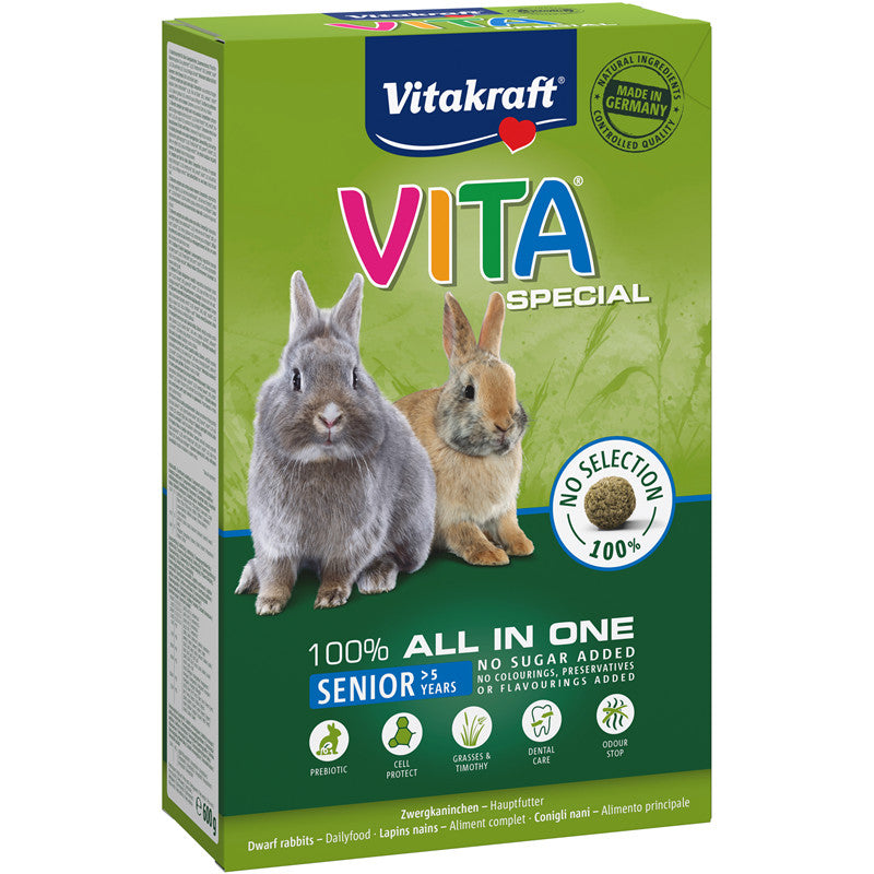 Vitakraft® VITA® Special Senior für ältere Zwergkaninchen 600 g