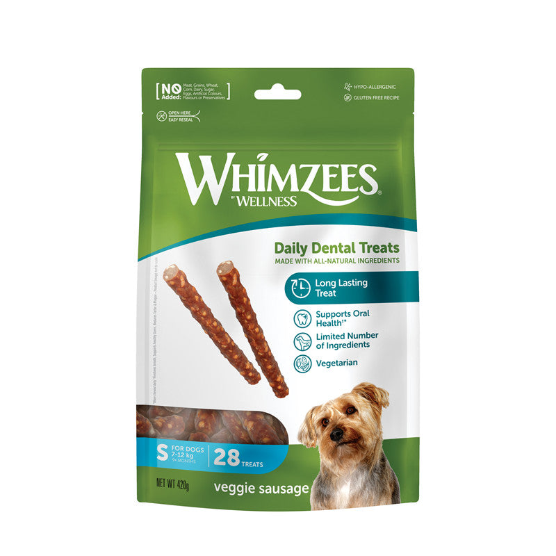 Whimzees Dog Snack Veggie Sausage S 360 g