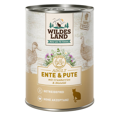 Wildes Land Ente und Pute mit Cranberries 400 g