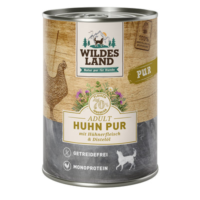Wildes Land Huhn PUR mit Distelöl 400 g