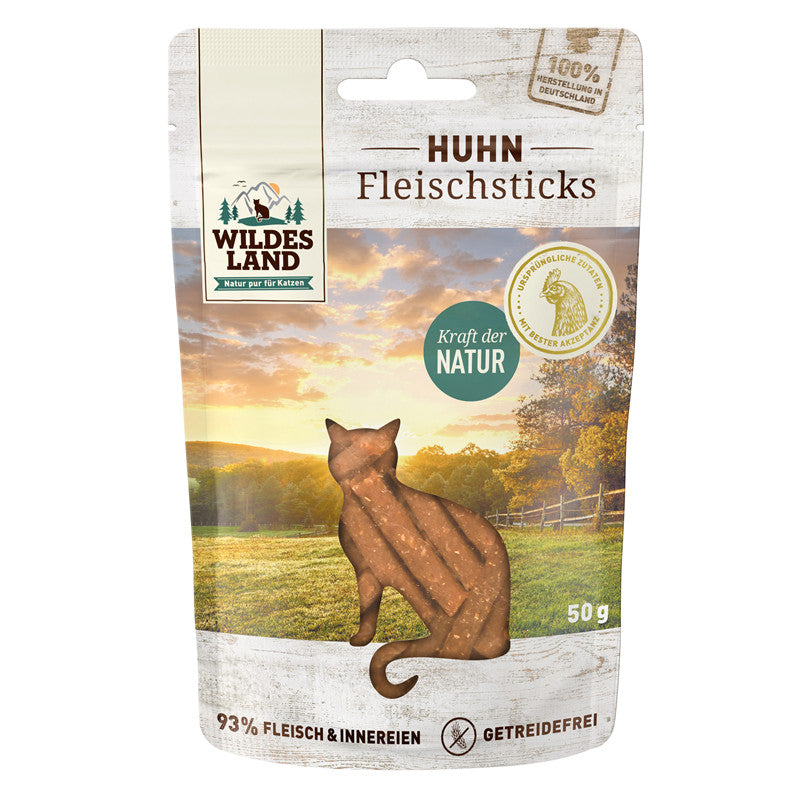 Wildes Land Huhn Pur Sticks 50 g