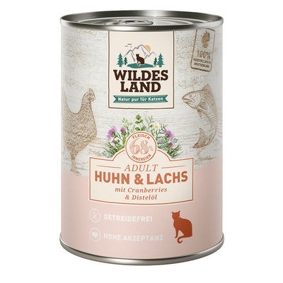 Wildes Land Huhn und Lachs mit Cranberries 400 g