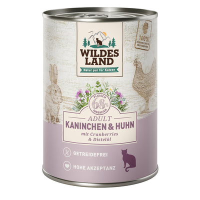 Wildes Land Kaninchen & Huhn mit Cranberries 400 g