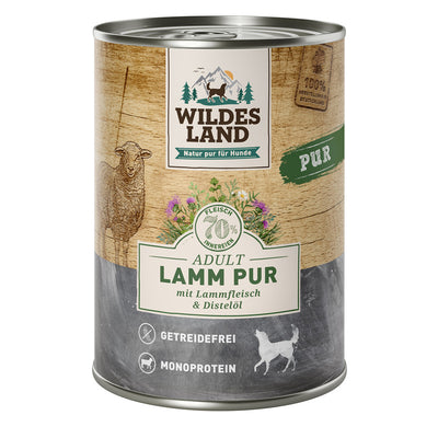 Wildes Land Lamm PUR mit Distelöl 400 g