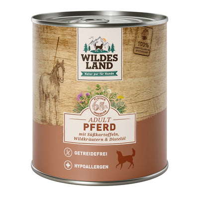 Wildes Land Pferd mit Süßkartoffeln 800 g
