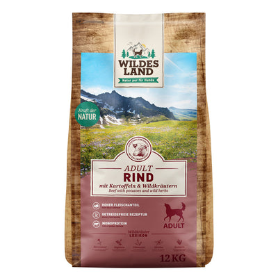 Wildes Land Rind mit Kartoffeln 12 kg