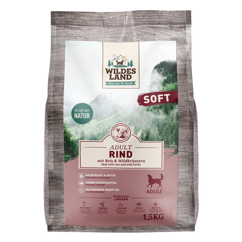 Wildes Land Rind mit Reis Soft – Petshop