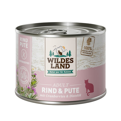 Wildes Land Rind und Pute mit Cranberries 200 g