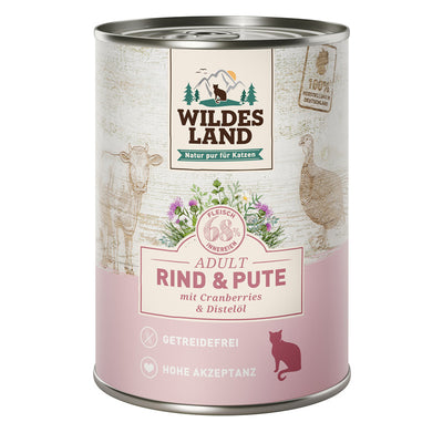 Wildes Land Rind und Pute mit Cranberries 400 g