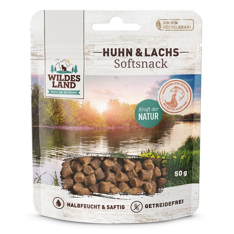 Wildes Land Softsnack Huhn & Lachs 50 g