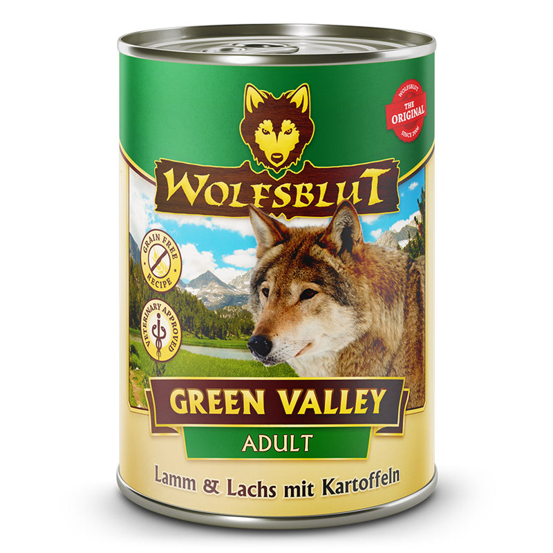 Wolfsblut Hunde Dosen Nassfutter Green Valley Lamm & Lachs 395 g