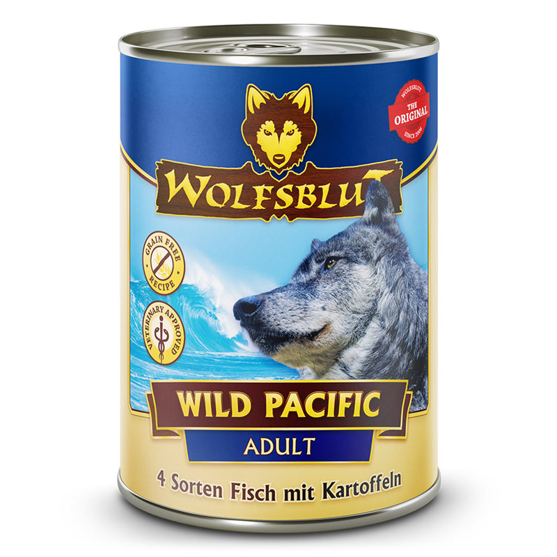Wolfsblut Hunde Dosen Nassfutter Wild Pacific Seefisch und Kartoffeln  395 g