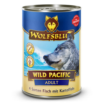 Wolfsblut Hunde Dosen Nassfutter Wild Pacific Seefisch und Kartoffeln  395 g