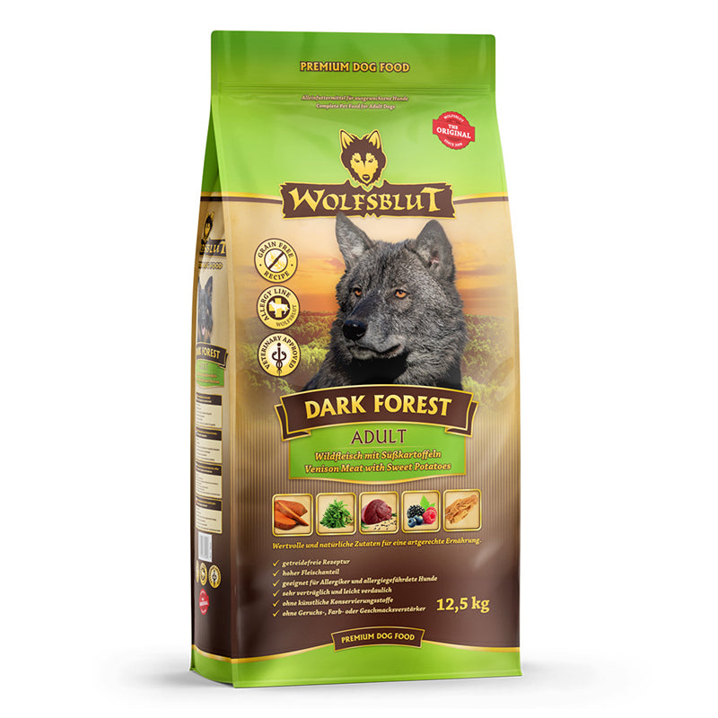 Wolfsblut Hunde Trockenfutter Dark Forest Wildfleisch & Süßkartoffel 12,5 kg