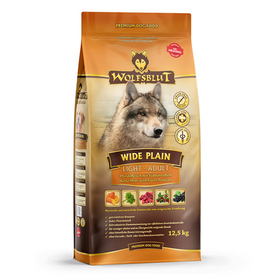 Wolfsblut Hunde Trockenfutter Wide Plain Light Pferdefleisch & Süßkartoffel 12,5 kg