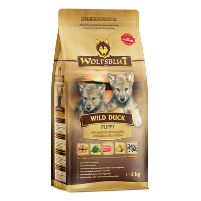 Wolfsblut Hunde Trockenfutter Wild Duck Puppy Ente & Kartoffel 2 kg