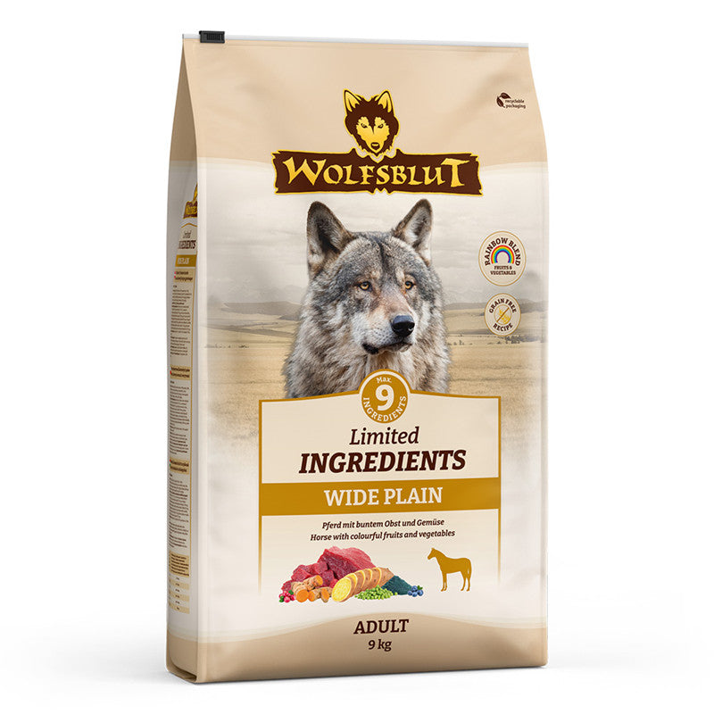 Wolfsblut Limited Ingredients Wide Plain Adult - Pferd mit Süßkartoffel 9 kg