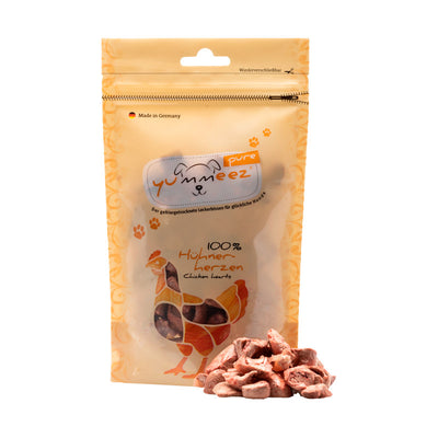 yummeez® PURE CHICKEN HEARTS Hühnerherzen 35 g