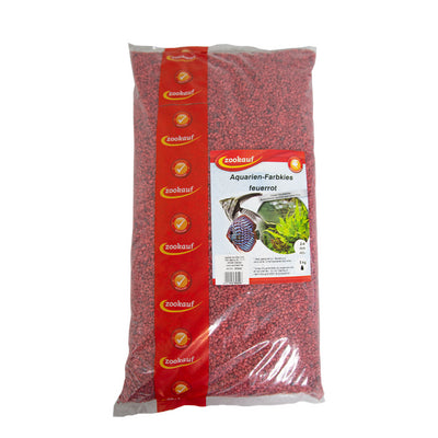 zookauf Aquarien - Farbkies feuerrot 2 - 4 mm 5 kg