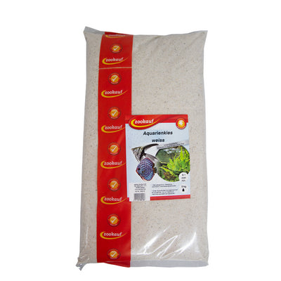 zookauf Aquarienkies weiß 0 - 1 mm 5 kg