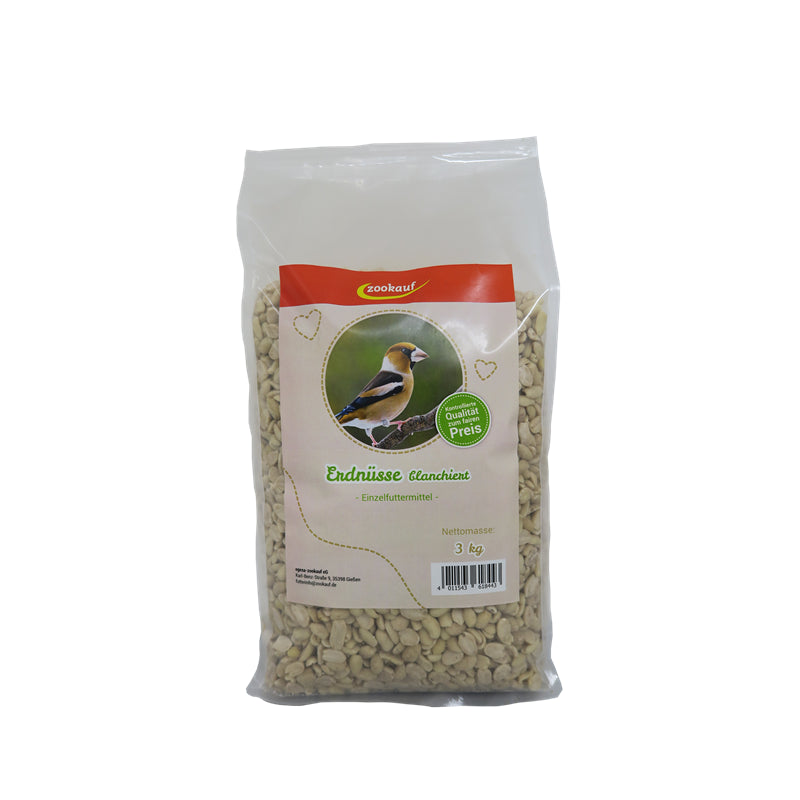 zookauf Erdnüsse blanchiert 3 kg