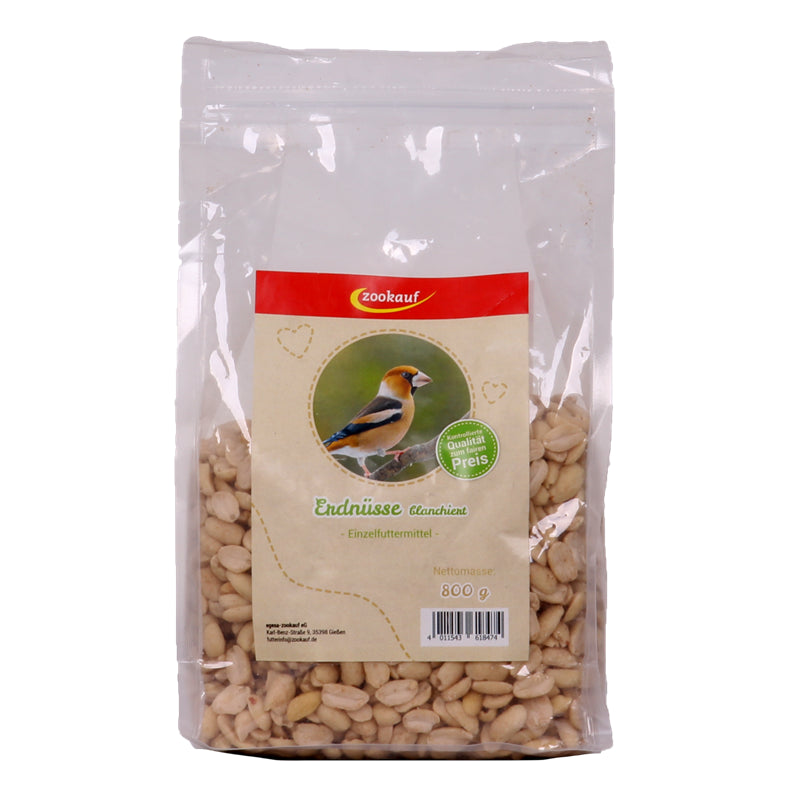 zookauf Erdnüsse blanchiert 800 g